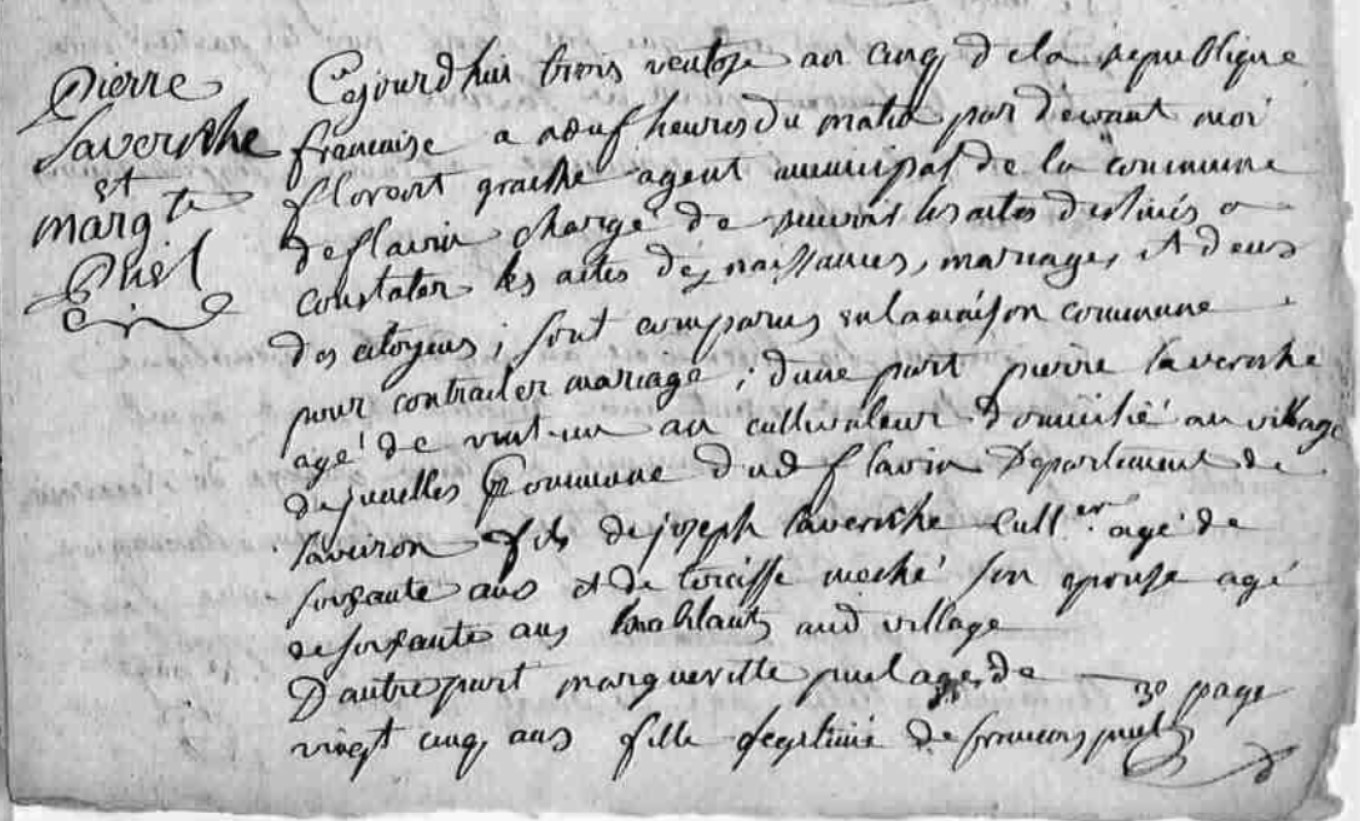 Mariage Lavernhe Pierre - Puel Marguerite 21-02-1797 -1.jpg